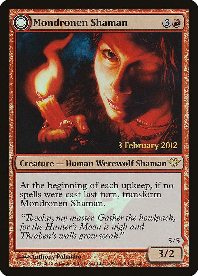 Mondronen Shaman // Tovolar's Magehunter 98★/5 (Launch Party & Release Event Promos)  - Foil | Good Games Modbury