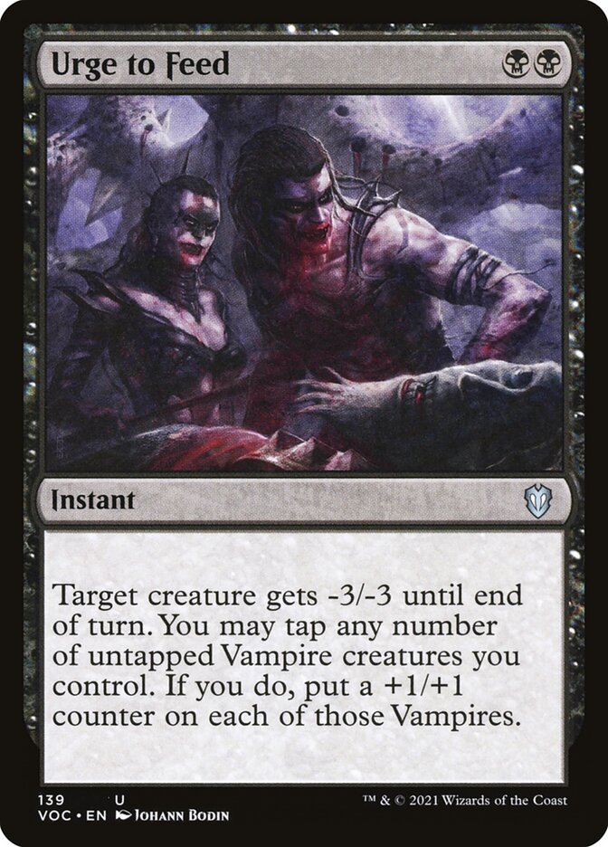 Urge to Feed 139/38 (Commander: Innistrad: Crimson Vow)  | Good Games Modbury