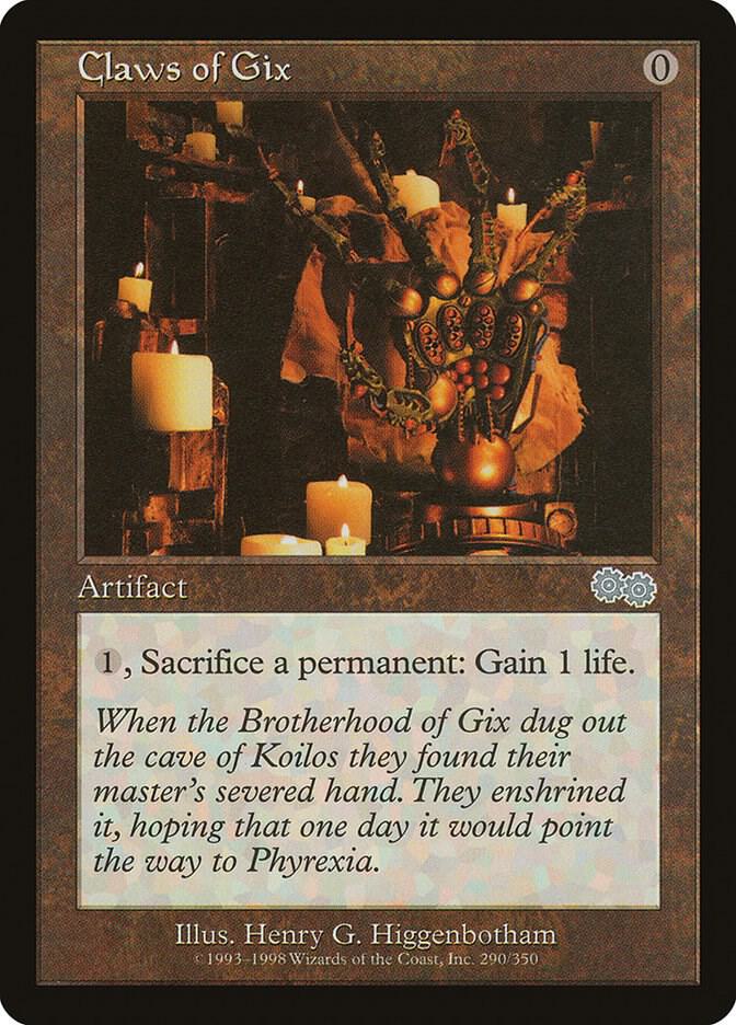Claws of Gix 290 (Urza's Saga)  | Good Games Modbury