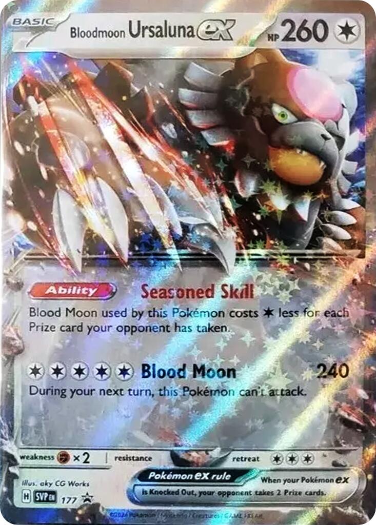 Bloodmoon Ursaluna ex (177) [Scarlet & Violet Promo Cards] | Good Games Modbury