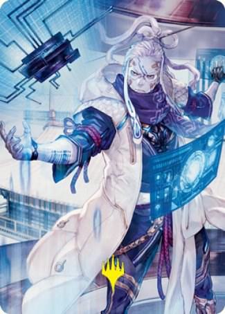 Tameshi Reality Architect Art Card 53 81 Gold Stamped Signature 53 (Art Series: Kamigawa: Neon Dynasty)  | Good Games Modbury