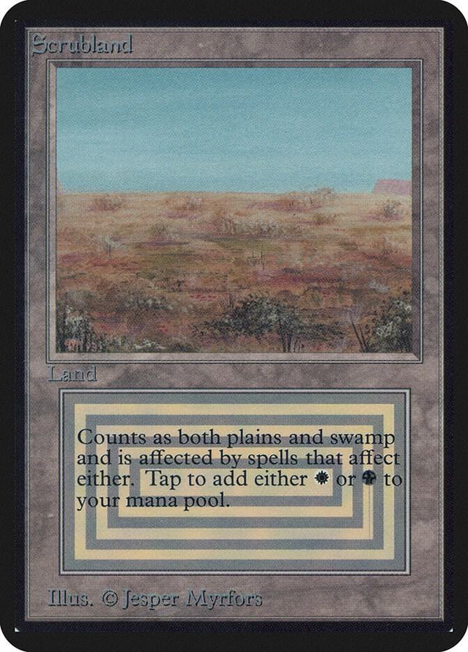 Scrubland 281/295 (Alpha Edition)  | Good Games Modbury