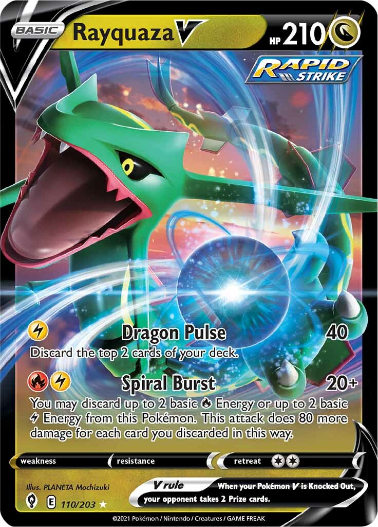 Rayquaza V (110/203) [Sword & Shield: Evolving Skies] | Good Games Modbury