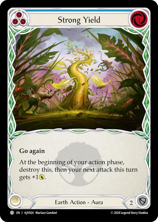 Strong Yield (Blue) [AJC024] (Armory Deck: Jarl Vetreidi) | Good Games Modbury
