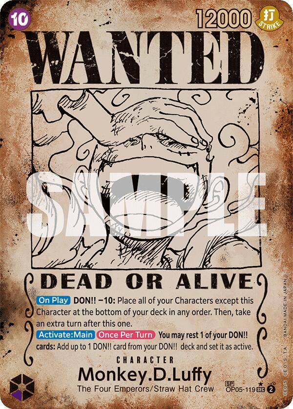Monkey.D.Luffy (Wanted Poster) [Emperors in the New World] | Good Games Modbury