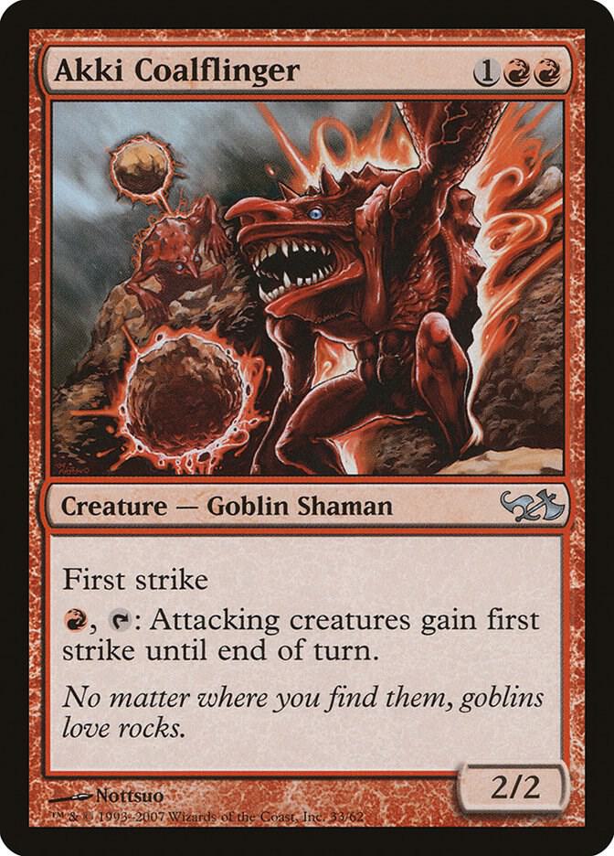 Akki Coalflinger 33/62 (Duel Decks: Elves vs. Goblins)  | Good Games Modbury