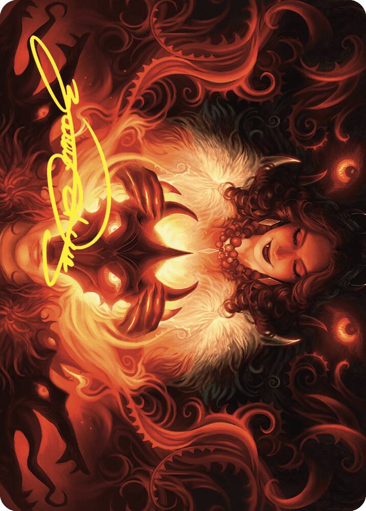 Witchs Mark Art Card Gold Stamped Signature 21 (Art Series: Wilds of Eldraine)  | Good Games Modbury