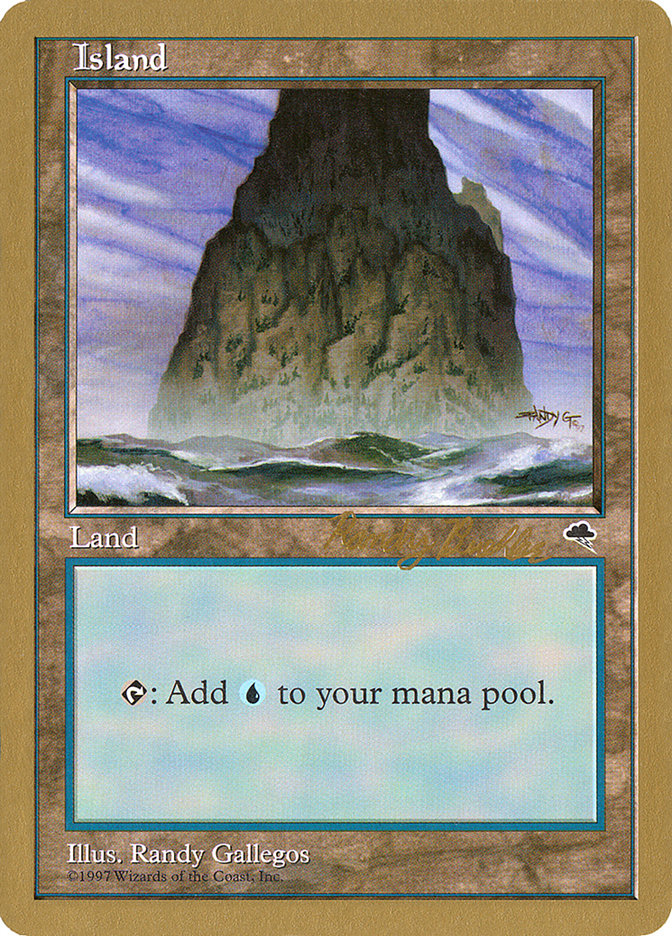 Island (rb337) (Randy Buehler) [World Championship Decks 1998] | Good Games Modbury