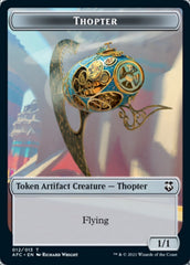 Thopter // Treasure Double-Sided Token [Dungeons & Dragons: Adventures in the Forgotten Realms Commander Tokens] | Good Games Modbury