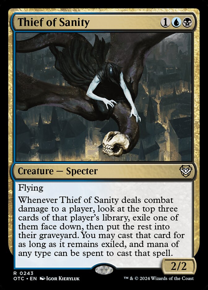 Thief of Sanity 243/342 (Commander: Outlaws of Thunder Junction)  | Good Games Modbury