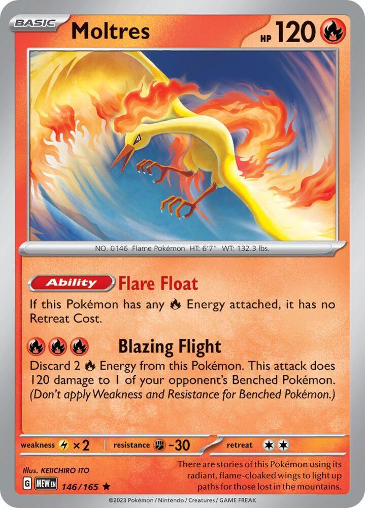 Moltres (146/165 - Deck Exclusives) [Scarlet & Violet 151] | Good Games Modbury