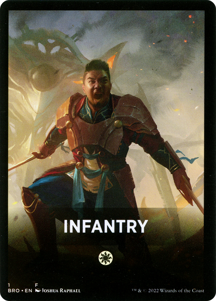 Infantry Theme Card [The Brothers' War Tokens] | Good Games Modbury