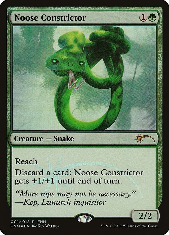 Noose Constrictor 1/12 (FNM Promos)  - Foil | Good Games Modbury