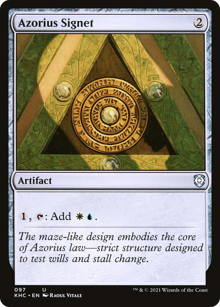 Azorius Signet 97/1 (Commander: Kaldheim)  | Good Games Modbury