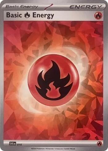 Basic Fire Energy (010) (Cracked Ice Holo) [Scarlet & Violet: Stellar Crown] | Good Games Modbury