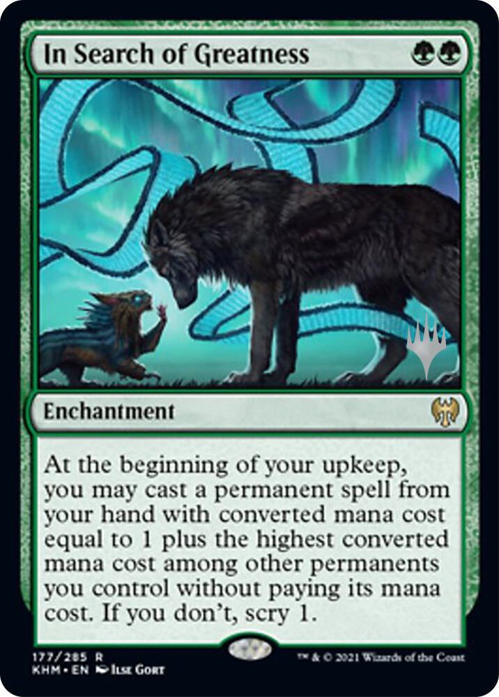 In Search of Greatness 177p/1 (Promo Pack: Kaldheim)  - Foil | Good Games Modbury