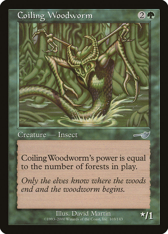 Coiling Woodworm 103/143 (Nemesis)  - Foil | Good Games Modbury