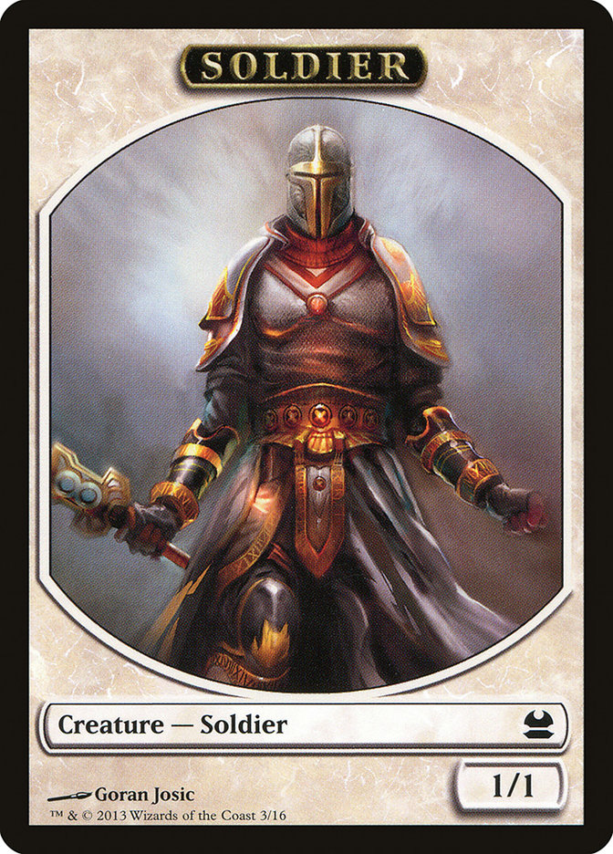 Soldier Token [Modern Masters Tokens] | Good Games Modbury