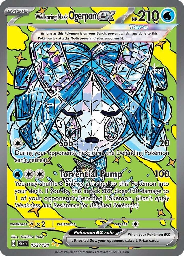 Wellspring Mask Ogerpon ex (152/131) [Scarlet & Violet: Prismatic Evolutions] | Good Games Modbury