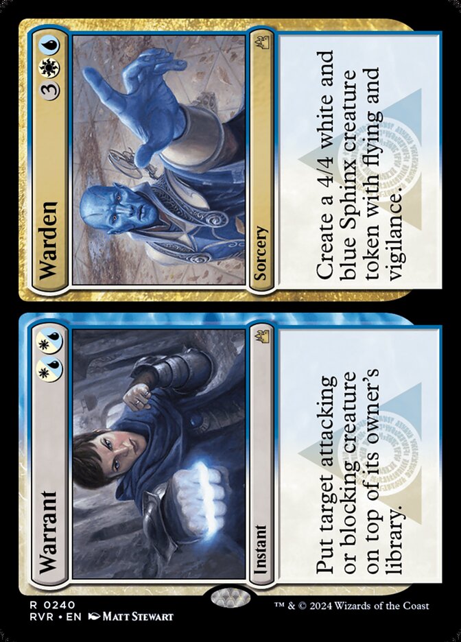 Warrant // Warden 240/291 (Ravnica Remastered)  - Foil | Good Games Modbury