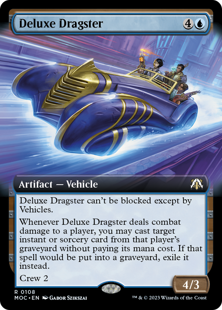 Deluxe Dragster (Extended Art) [March of the Machine Commander] | Good Games Modbury