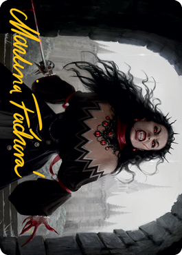 Voldaren Stinger Art Card (Gold-Stamped Signature) [Innistrad: Midnight Hunt Art Series] | Good Games Modbury