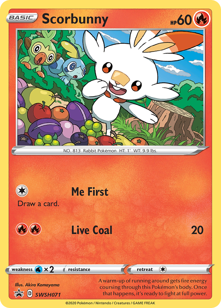 Scorbunny (SWSH071) [Sword & Shield: Black Star Promos] | Good Games Modbury