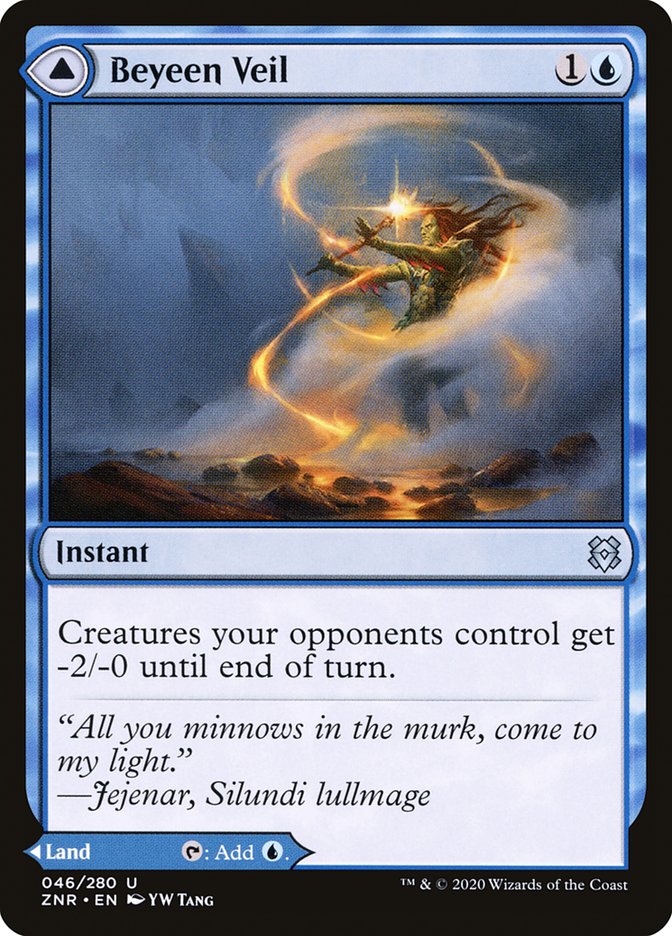 Beyeen Veil // Beyeen Coast 46/280 (Zendikar Rising)  - Foil | Good Games Modbury