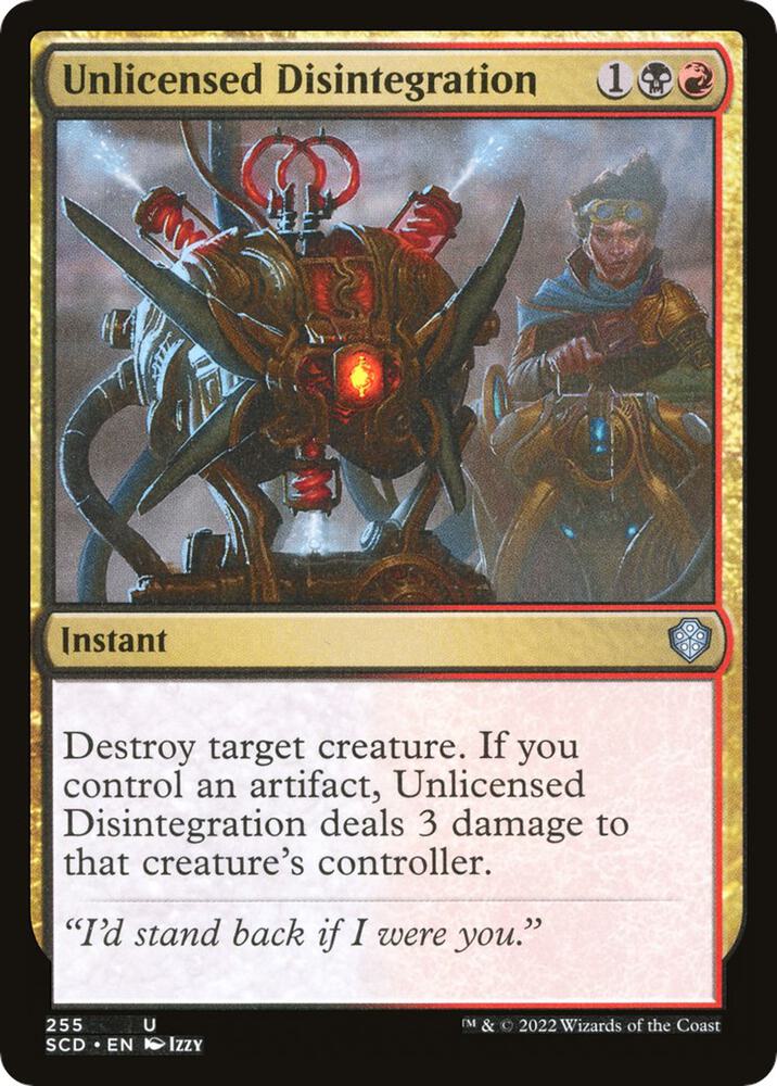 Unlicensed Disintegration 255/352 (Starter Commander Decks)  | Good Games Modbury