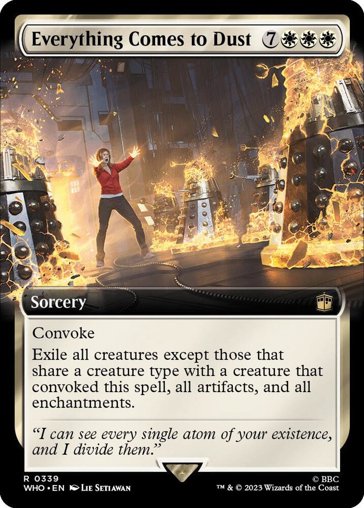 Everything Comes to Dust 339/331 (Universes Beyond: Doctor Who)  - Extended Art | Good Games Modbury