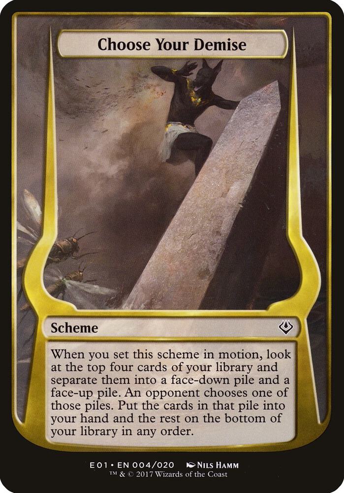 Choose Your Demise Archenemy Nicol Bolas 4★/20 (Oversize Cards)  | Good Games Modbury