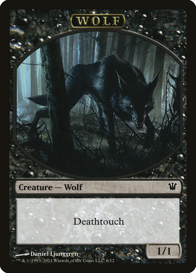 Wolf Token (6/12) [Innistrad Tokens] | Good Games Modbury
