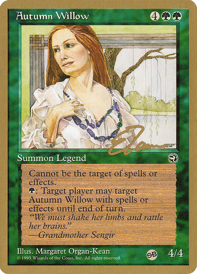 Autumn Willow (Eric Tam) (SB) [Pro Tour Collector Set] | Good Games Modbury