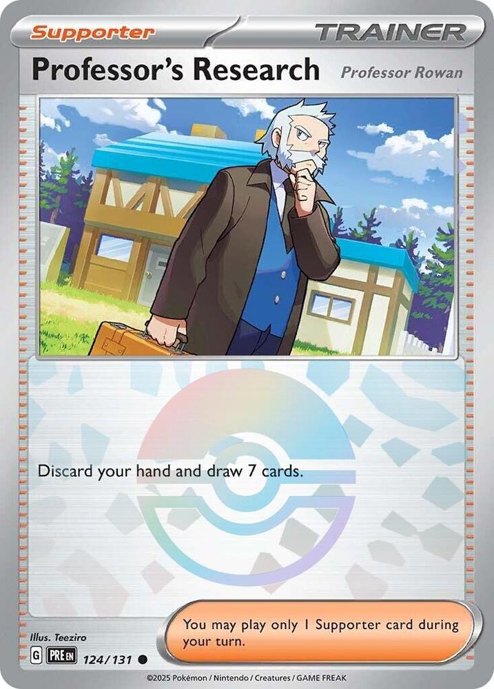 Professor's Research (124/131) [Professor Rowan] (Poke Ball Pattern) [Scarlet & Violet: Prismatic Evolutions] | Good Games Modbury