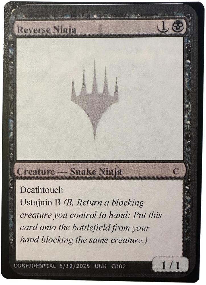Reverse Ninja CB02/477 (Un-Known Event Playtest Cards)  | Good Games Modbury