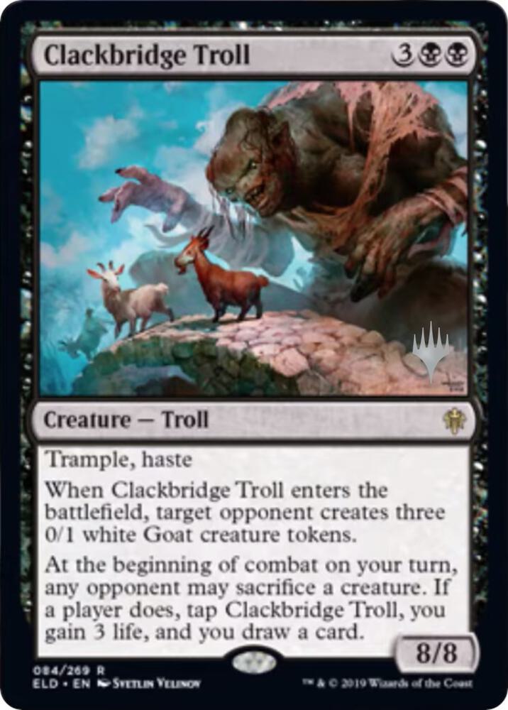Clackbridge Troll 84p/152 (Promo Pack: Throne of Eldraine)  | Good Games Modbury