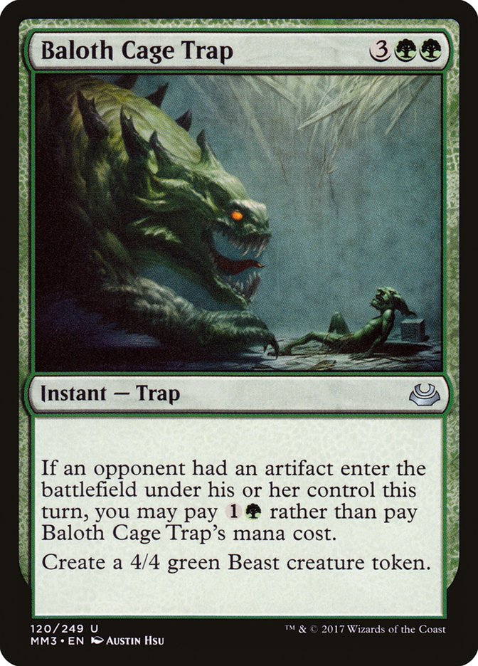 Baloth Cage Trap 120/249 (Modern Masters 2017)  - Foil | Good Games Modbury