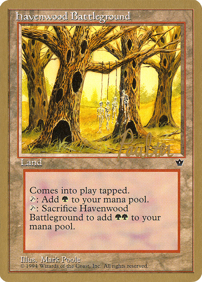 Havenwood Battleground (Preston Poulter) [Pro Tour Collector Set] | Good Games Modbury