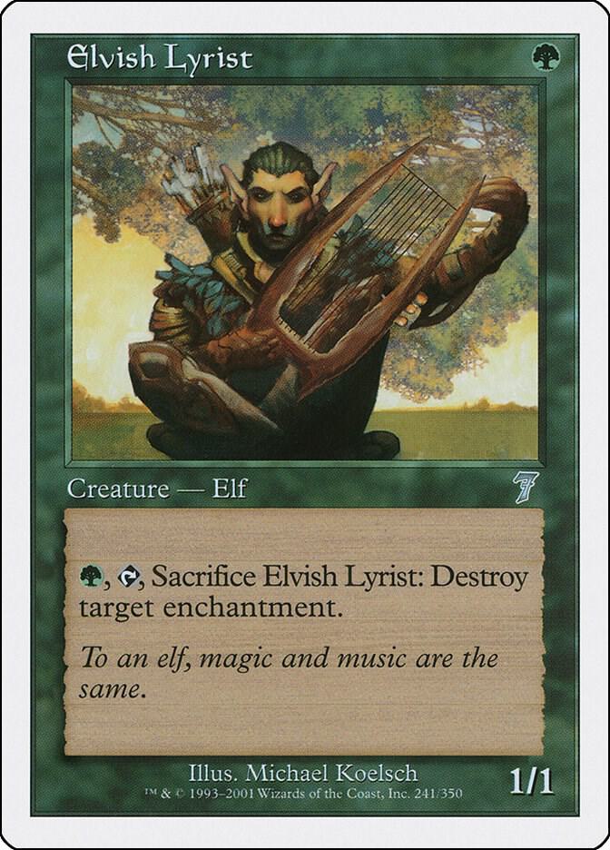 Elvish Lyrist 241/350 (7th Edition)  | Good Games Modbury