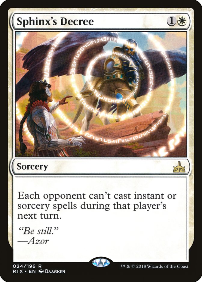 Sphinx's Decree 24/196 (Rivals of Ixalan)  | Good Games Modbury
