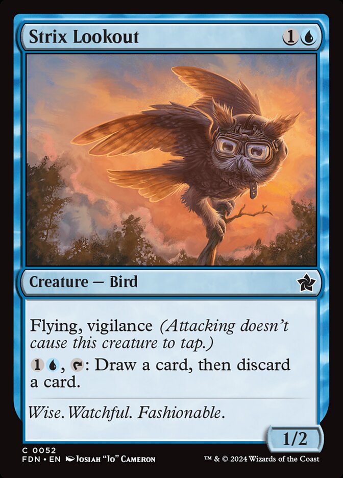 Strix Lookout 52 (Foundations)  - Foil | Good Games Modbury