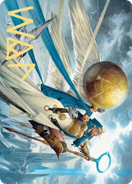 Linvala Shield of Sea Gate Art Card Gold Stamped Signature 77 (Art Series: Zendikar Rising)  | Good Games Modbury
