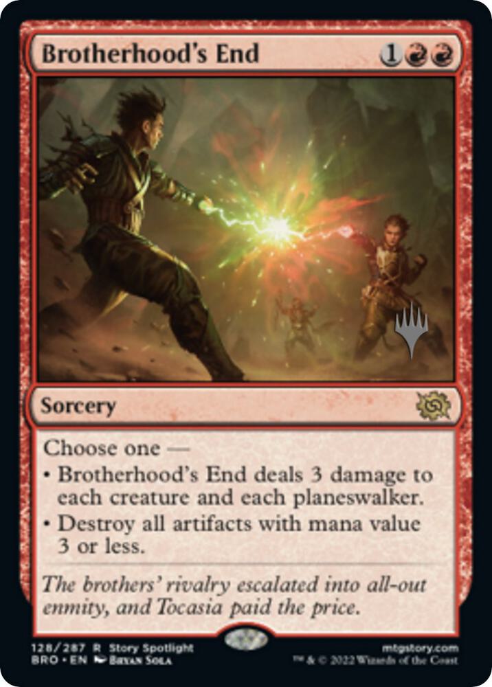 Brotherhoods End 128 (Promo Pack: The Brothers' War)  - Foil | Good Games Modbury