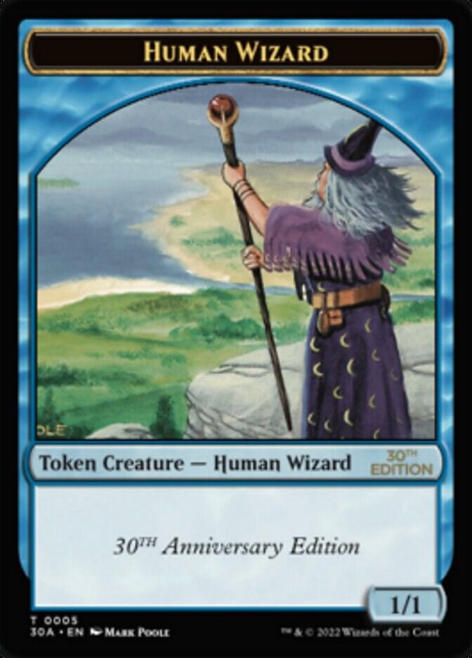 Human Wizard Token 5 (30th Anniversary Edition)  | Good Games Modbury