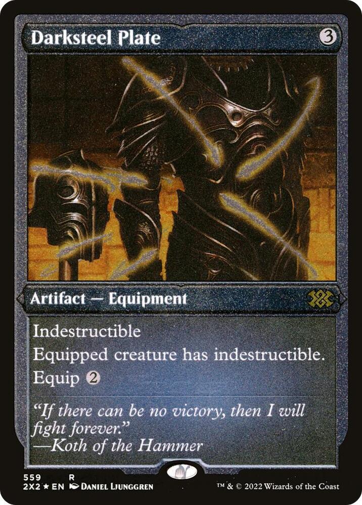 Darksteel Plate Foil Etched 559 (Double Masters 2022)  - Foil | Good Games Modbury