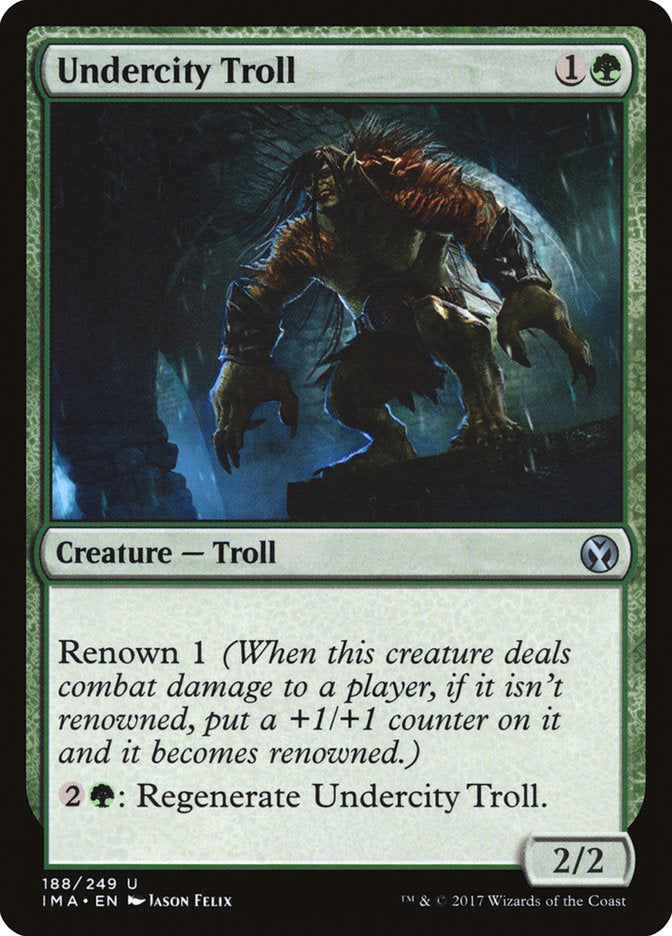 Undercity Troll 188 (Iconic Masters)  - Foil | Good Games Modbury