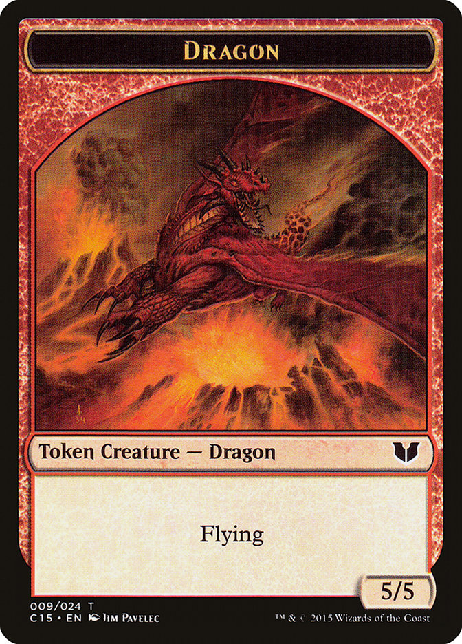 Spider // Dragon Double-Sided Token [Commander 2015 Tokens] | Good Games Modbury