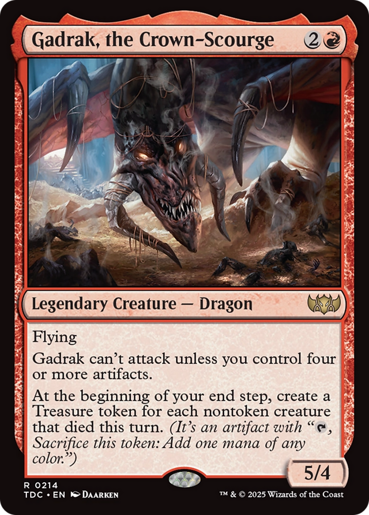 Gadrak, the Crown-Scourge [Tarkir: Dragonstorm Commander] | Good Games Modbury