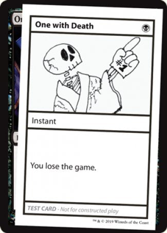 One with Death (2021 Edition) [Mystery Booster Playtest Cards] | Good Games Modbury