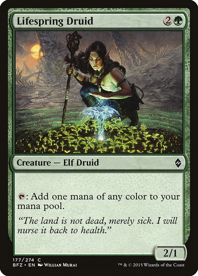 Lifespring Druid [Battle for Zendikar] | Good Games Modbury